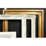 A group of four early 20th century frames of various styles, rebate size 12.75 x 19 , 32cm x 48cm,