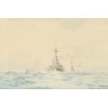 Rowland Langmaid (1897-1956) British, A pair of Maritime scenes 'A North Sea Sweep - Great War 14'