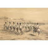 Butler after De Prades, 2nd Royal North British Dragoons. Scots Greys Cobham , 13.75 x 18.25", along