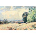 Geoffrey Chatten, Mouse Hold Heath Norwich , impressionist study, oil on board, indistinctly signed,