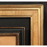An early 20th century moulded and oak frame, rebate size 24 x 16 , 61cm x 40.5cm, along with an