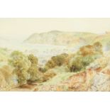 Ebenezer Wake Cook (1843-1926) British, A view of Lynton with a coastal landscape beyond,