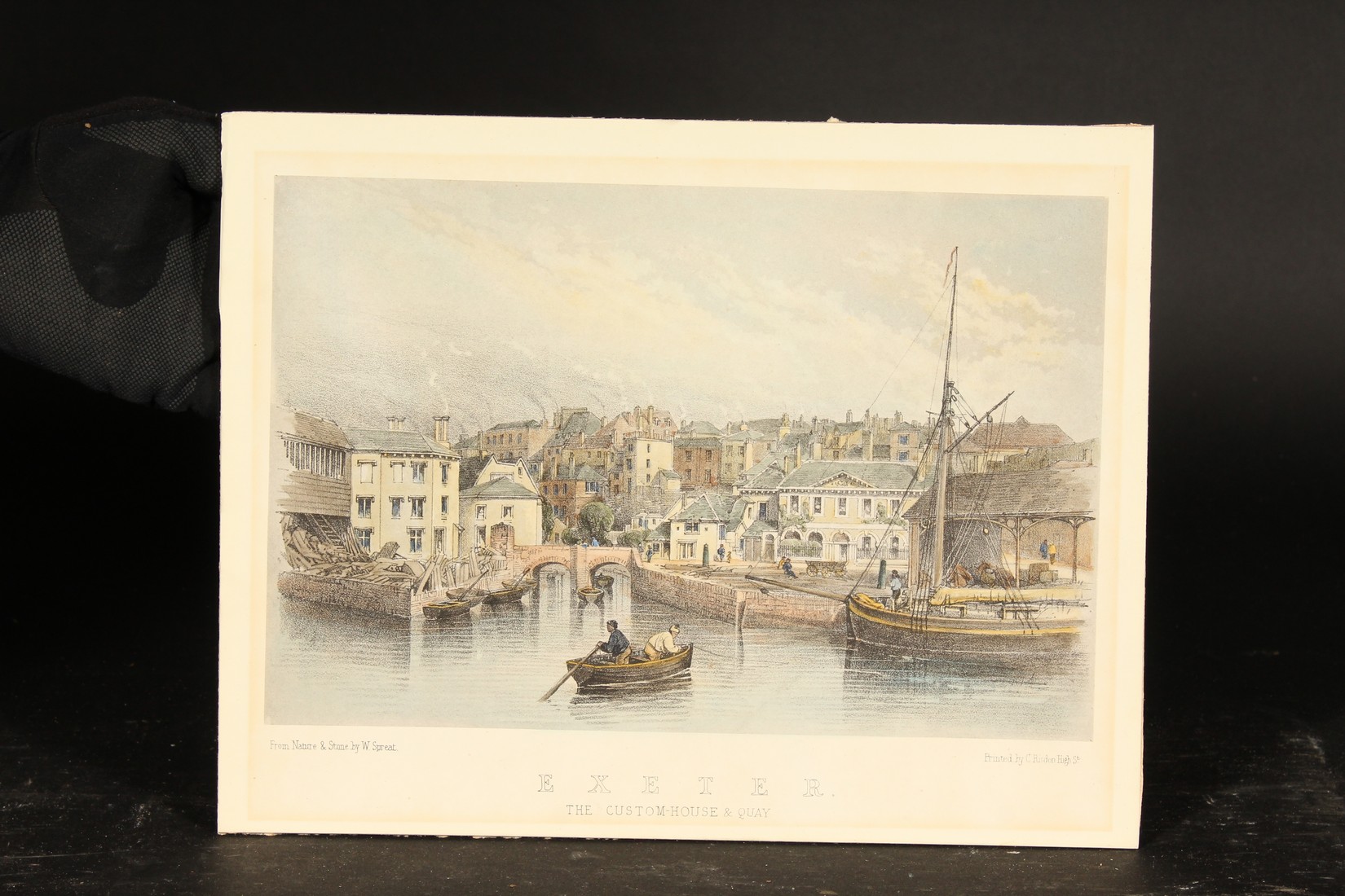 William Spreat (19th century), Dartmouth , hand coloured lithograph, along with another by Spreat ( - Image 3 of 4