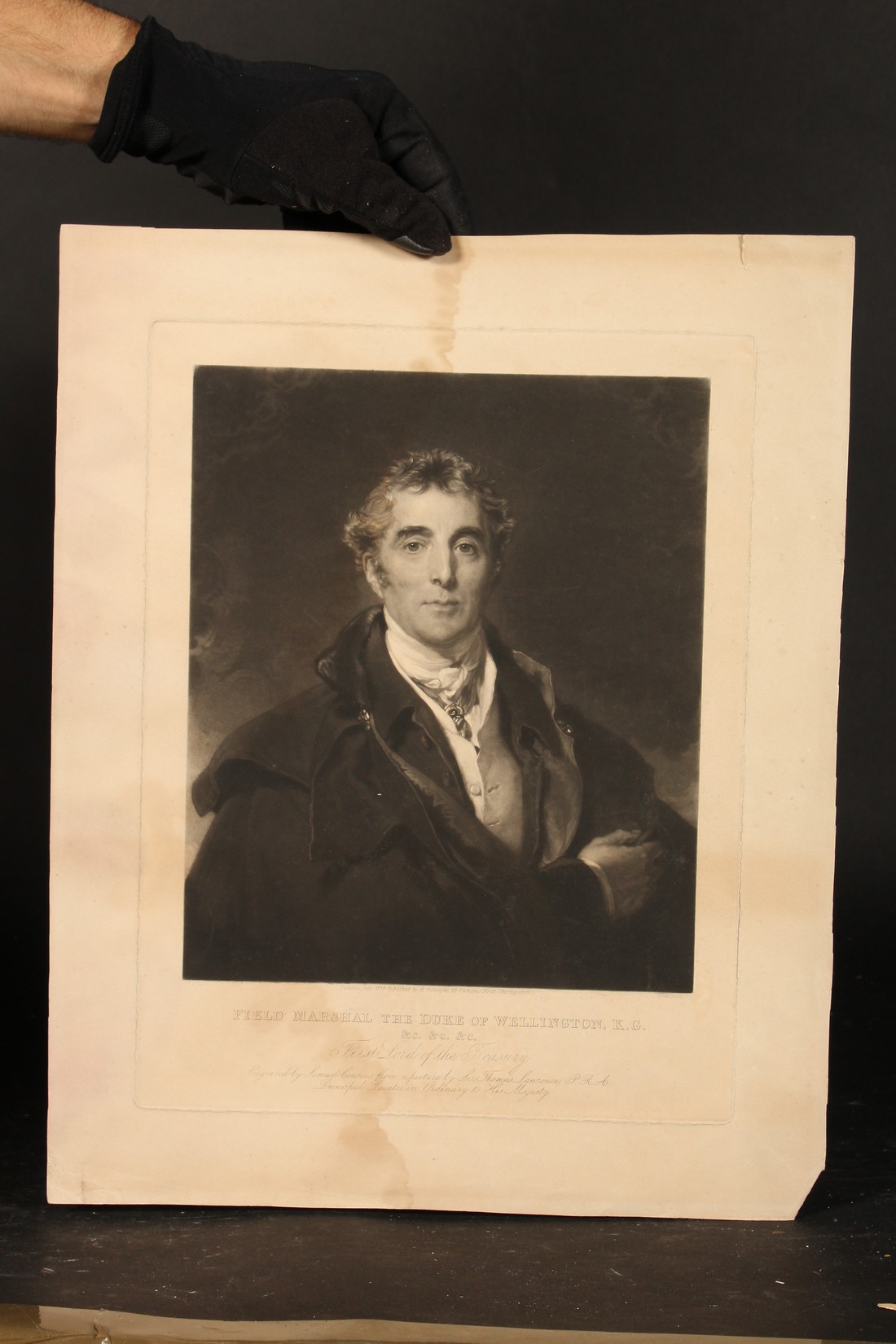Samuel Cousins after Thomas Lawrence, Field Marshall The Duke of Wellington , mezzotint, along - Image 3 of 6