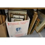 A quantity of paintings, prints and maps.