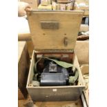 An RAF Williamson F1117B / Mk 1 aerial reconnaissance camera, with original case.