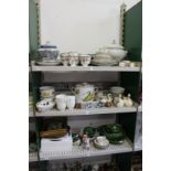 A quantity of household and decorative china to include Royal Worcester Evesham.