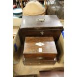 Various sewing boxes etc.