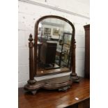 A large Victorian mahogany dressing table mirror.