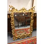 An 18th / 19th century giltwood pier mirror.