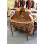 A ladies' French kingwood bureau de dame with ormolu mounts.