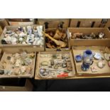 A quantity of miscellaneous collectables to include china, wooden ornaments, pewter figures etc.