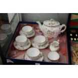 An early 20th century porcelain child's tea set.