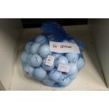 A bag of fifty Srixon golf balls.