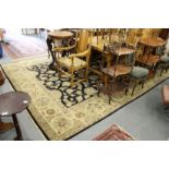 A good large Indian carpet with stylized floral decoration.
