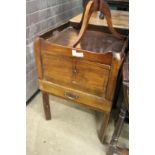 A mahogany commode.