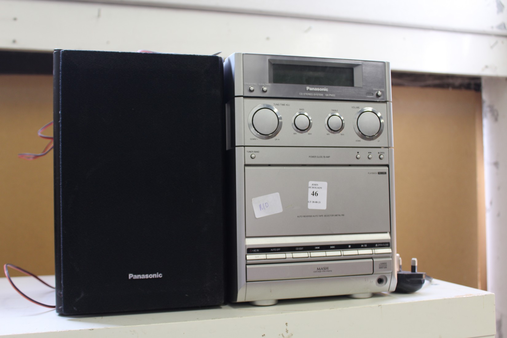 A Panasonic CD system.