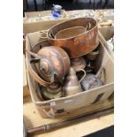 A large quantity of copper ware.