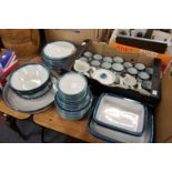 A quantity of Wedgwood Blue Pacific oven to table ware.
