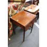 A 19th century mahogany drop flap table.