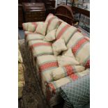 A good quality modern classical upholstered three-seater settee.
