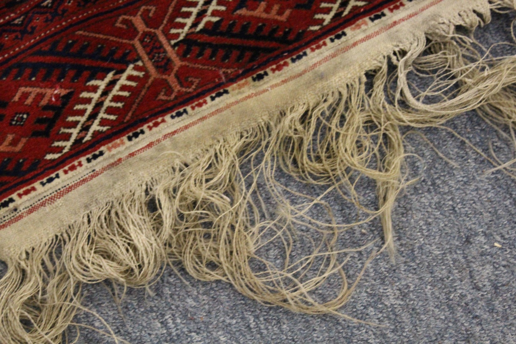 A LARGE BOKHARA CARPET, mid-20th century, red ground with seven rows of TWENTY-ONE GULLS, within a - Image 5 of 8