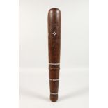 AN INLAID POLYNESIAN CLUB. 15ins long.