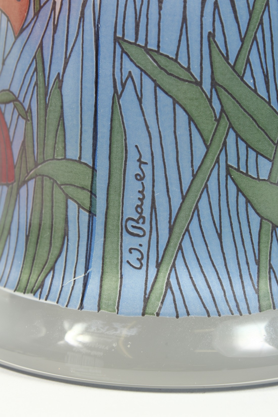 A ROSENTHAL LIMITED EDITION FLORAL VASE Signed, 10ins high. - Image 6 of 9