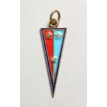 AN ENAMEL PENDANT