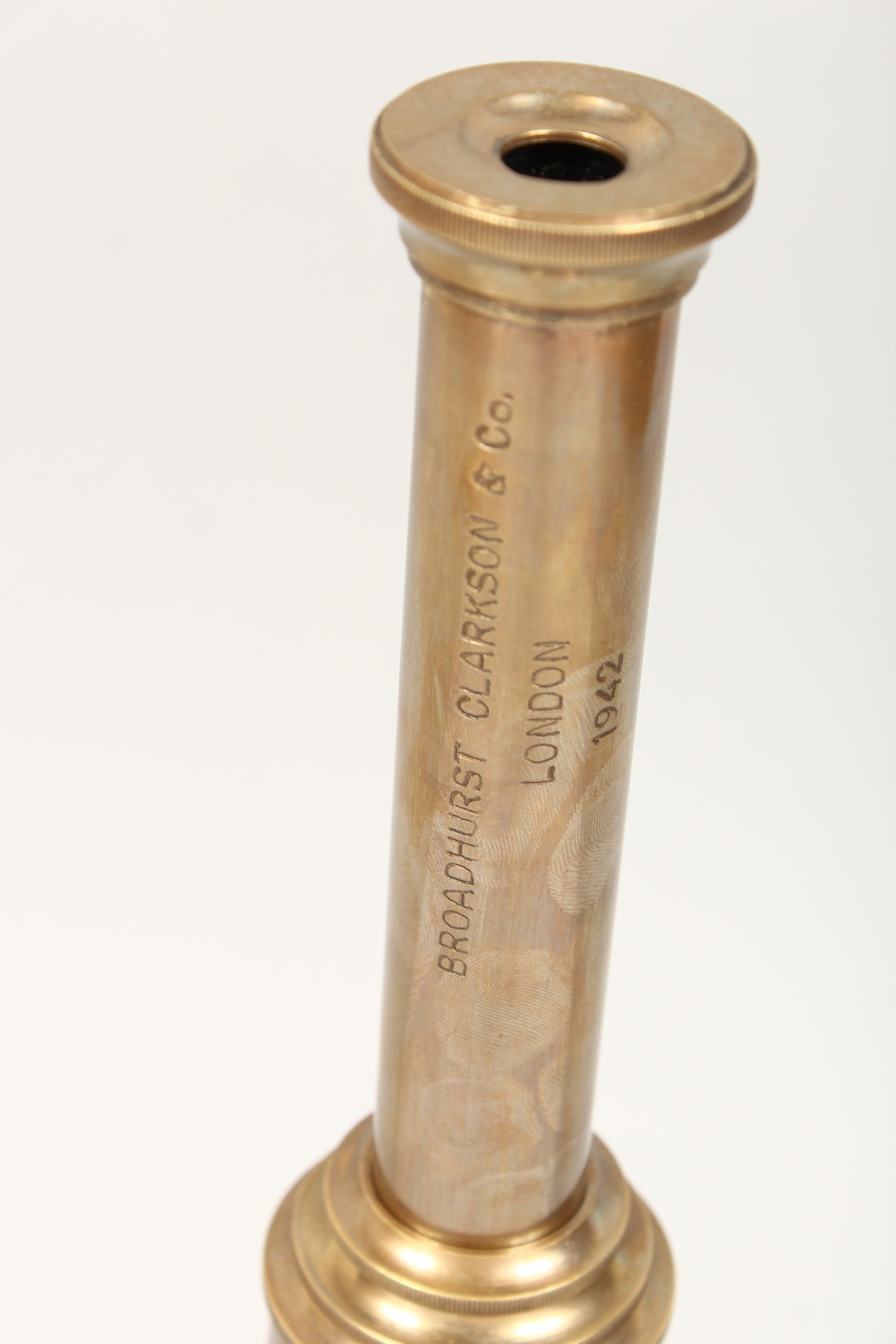 A BRASS TELESCOPE Closed length 11ins - Image 2 of 3