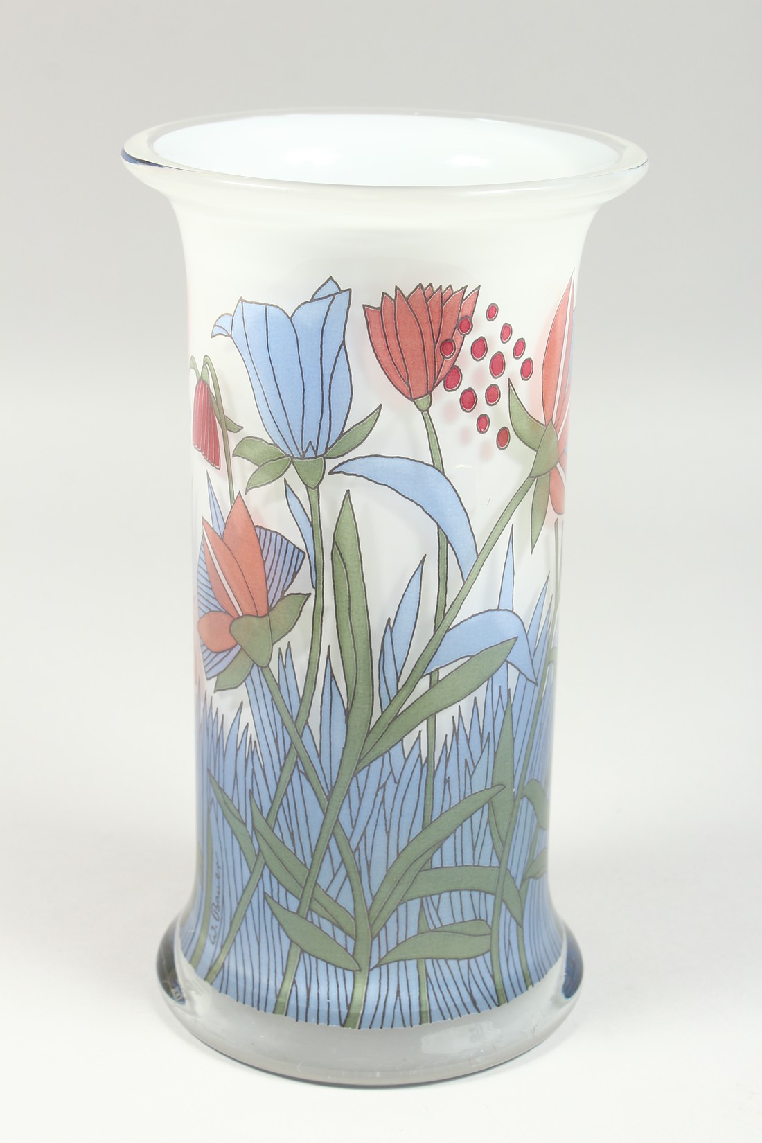 A ROSENTHAL LIMITED EDITION FLORAL VASE Signed, 10ins high. - Image 3 of 9