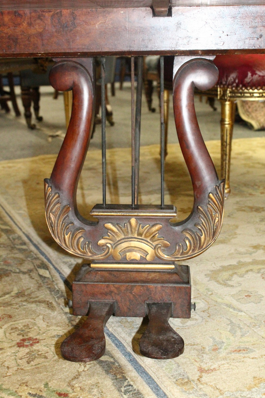 JOHN BROADWOOD & SONS, A good late 19th Centruy figured walnut Grand Piano, on turned and tapering - Image 6 of 19