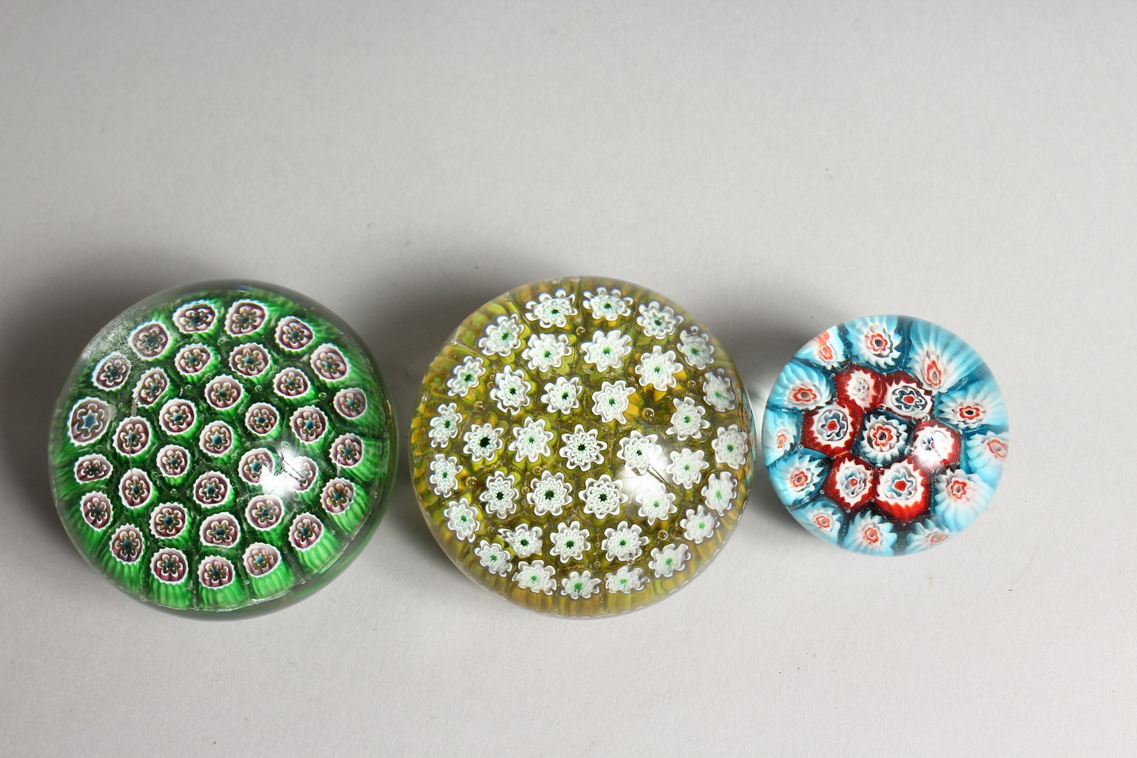 THREE MILLEFIORI PAPERWEIGHTS. - Image 3 of 3