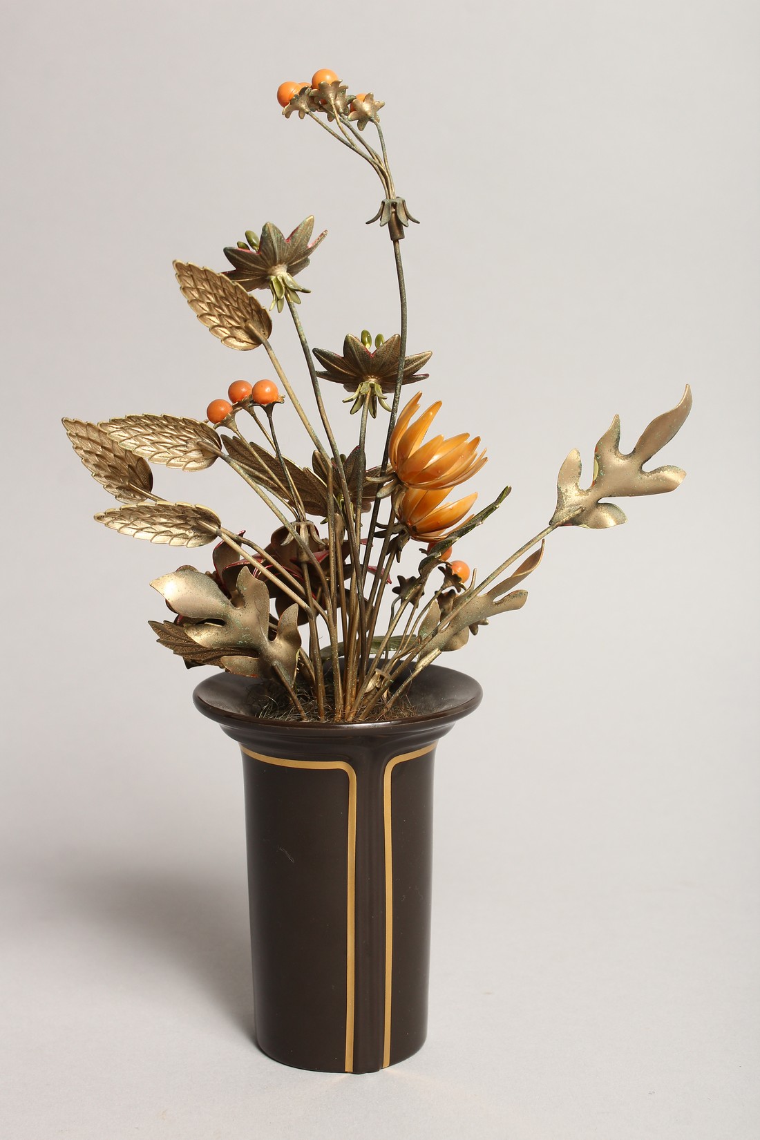 THE AUTUMN PALACE BOUQUET, Franklin Mint 1987, after Faberge. 9.5ins high. - Image 3 of 5