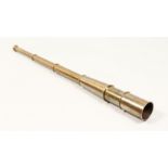 A BRASS TELESCOPE Closed length 11ins