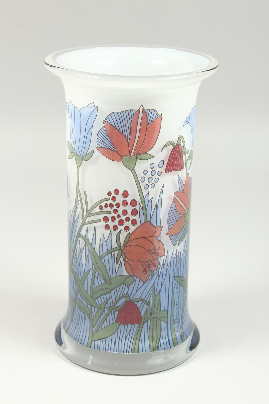 A ROSENTHAL LIMITED EDITION FLORAL VASE Signed, 10ins high. - Image 2 of 9