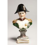 A SAMSON OF PARIS PORCELAIN BUST OF NAPOLEON 4.75ins high.