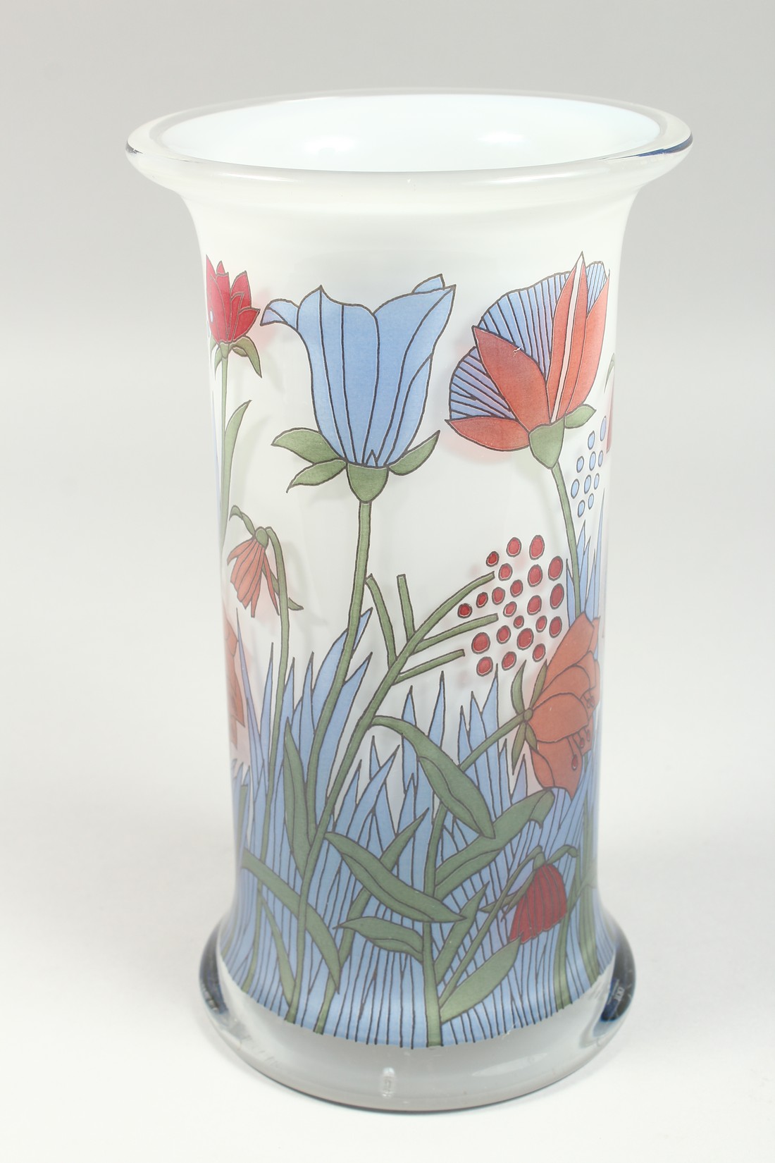 A ROSENTHAL LIMITED EDITION FLORAL VASE Signed, 10ins high. - Image 5 of 9