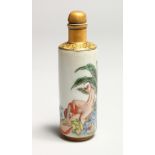 AN EROTIC PORCELAIN SNUFF BOTTLE