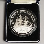 PITCAIRN ISLAND 150 ANNIVERSARY OF THE CONSTITUTION, 1938 - 1988 $50.00 SILVER PROOF COMMEMORATIVE