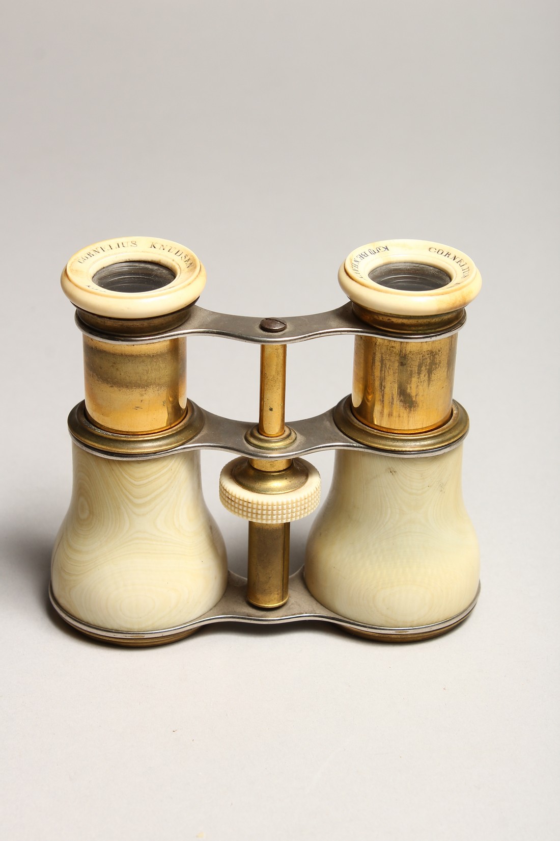 A PAIR OF IVORY OPERA GLASSES `CORNELIUS KNUDSEN, KJORENHAVEN' 4.25ins long - Image 5 of 5