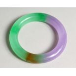 A LILAC JADE BANGLE 3.25ins