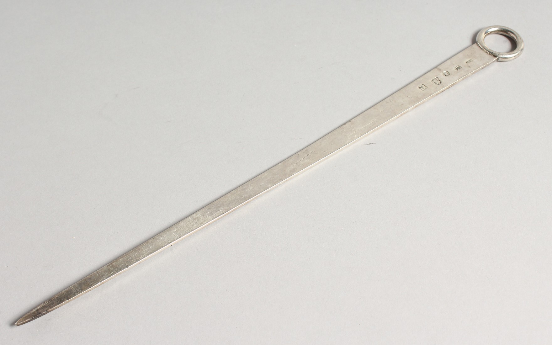 A RARE GEORGE III CHESTER 1776 SKEWER 12ins long, maker John Walley.