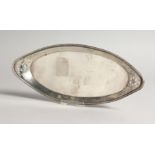 A GEORGE III OVAL SILVER SERVING TRAY London 1782,