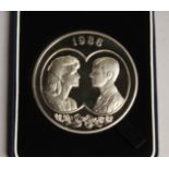 FALKLAND ISLANDS £25.00 COIN, especially struck to commemorate the Royal Wedding, 23 JULY, 1986.