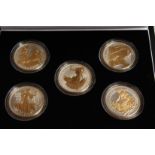 THE 2006 BRITAINNIA SILHOUETTE COLLECTION, silver and gold proof set, no. 0191 of 3000 issued with