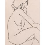 Brian Blow, "Leah Weeping", etching, artist's proof, initialled and dated in pencil, 7" x 5"