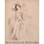 After Marie Laurencin, a lithograph of 'Grand Ballet de Monte Carlo' 11.5" x 8.5", along with a