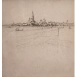 Frederick Charles Richards, 'Sempre Venezia', etching, signed and inscribed, 8.5" x 7.5", along with