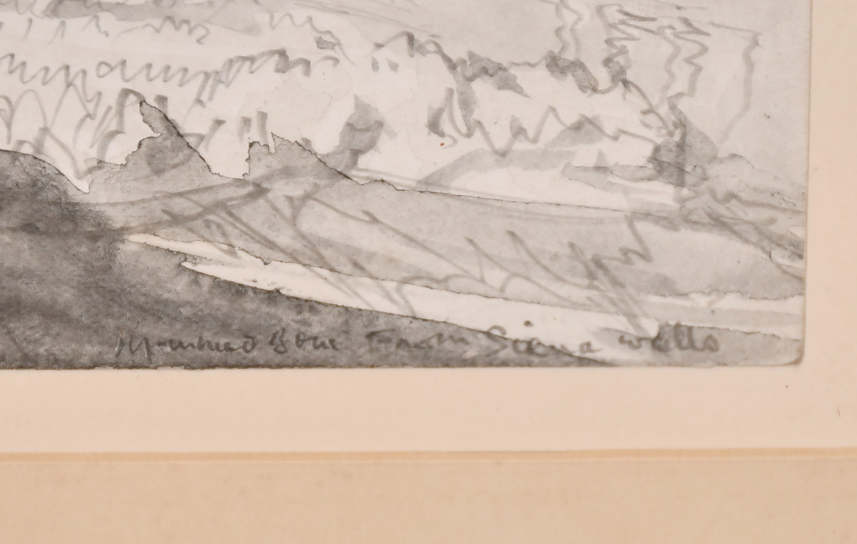 Muirhead Bone, 'From Sienna Walls', pencil and wash, inscribed, 4.5" x 7", Provenance: T & R Annan & - Image 3 of 4